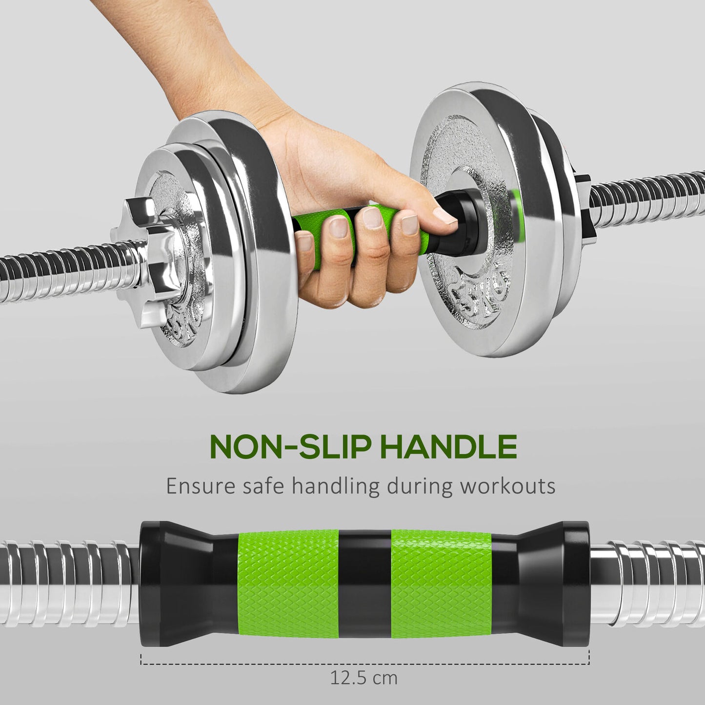 Versatile 20Kg Adjustable Weights Dumbbell & Barbell Set for Ultimate Home Workouts