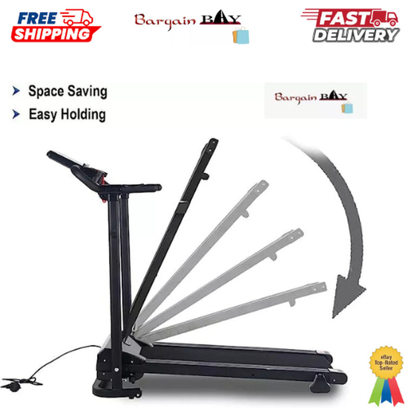 Treadmill Foldable Smart Running Motorized Electric Machine Home Fitness.1.5Hp