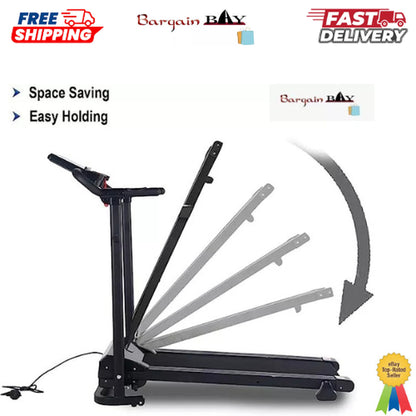 Treadmill Foldable Smart Running Motorized Electric Machine Home Fitness.1.5Hp
