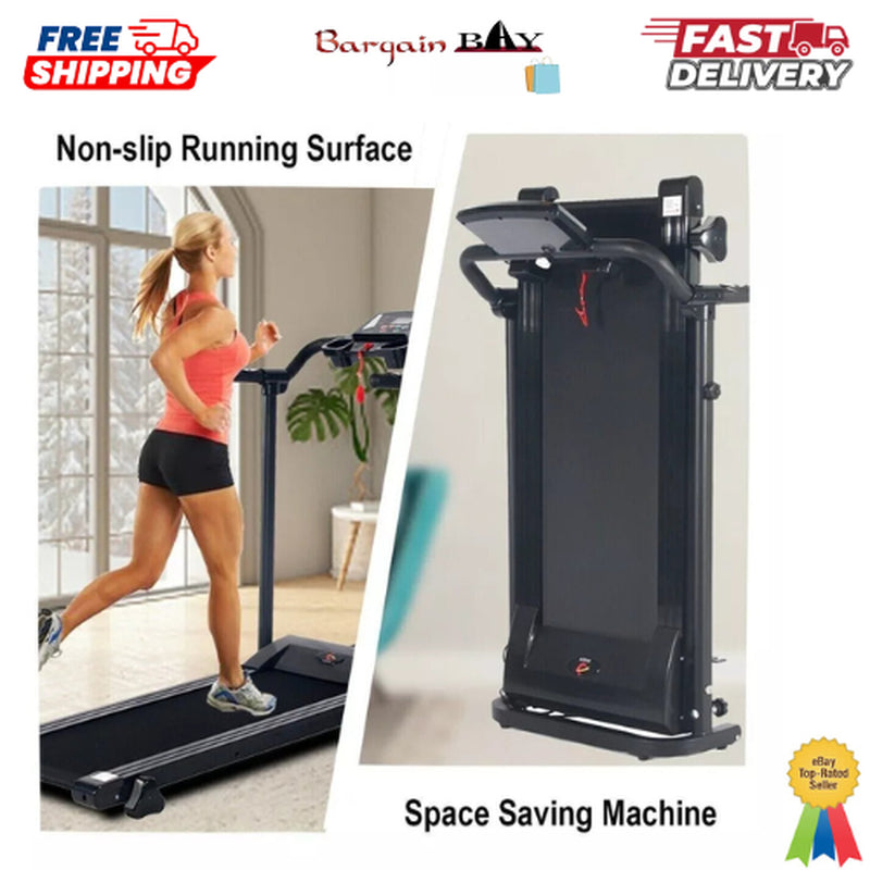 Treadmill Foldable Smart Running Motorized Electric Machine Home Fitness.1.5Hp